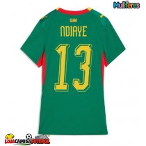 Camisa de Futebol Senegal Iliman Ndiaye #13 Equipamento Secundário Mulheres Mundo 2026 Manga Curta